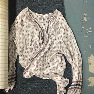 long sleeve cross body shirt